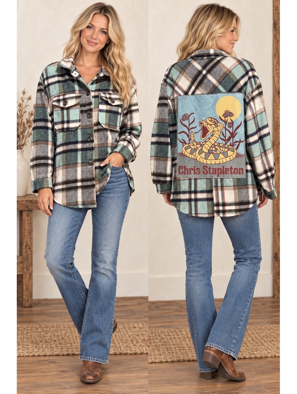 NEW One-of-a-Kind Chris Stapleton Shacket – Size Medium